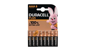 Pack de 8 piles AAA Duracell Plus Power