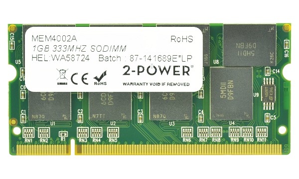 Tecra M2-402 1GB PC2700 333MHz SODIMM