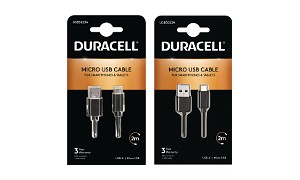 Duracell Câble USB-A vers Micro-USB 1m+2m