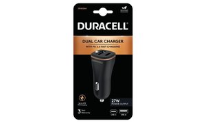 Chargeur de voiture Duracell USB-A + USB-C
